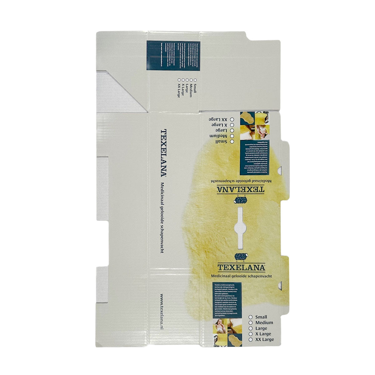 Texelana - showdoos medicinaal gelooide schapenvacht