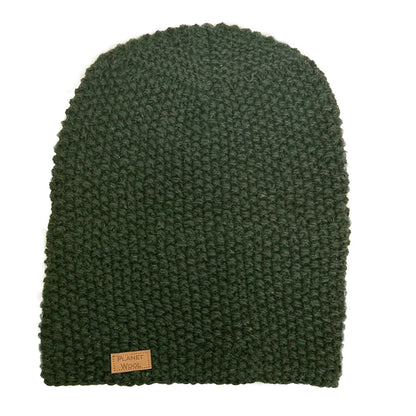 Planet Wool - Beanie Barley | wollen muts Green
