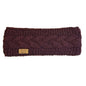 Planet wool - Headband cable | hoofdband van wol Burgundy