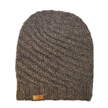 Planet Wool - Long hat | wollen muts Brown