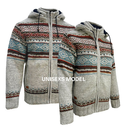 Planet Wool - Chest Pattern | wollen vest met fleecevoering
