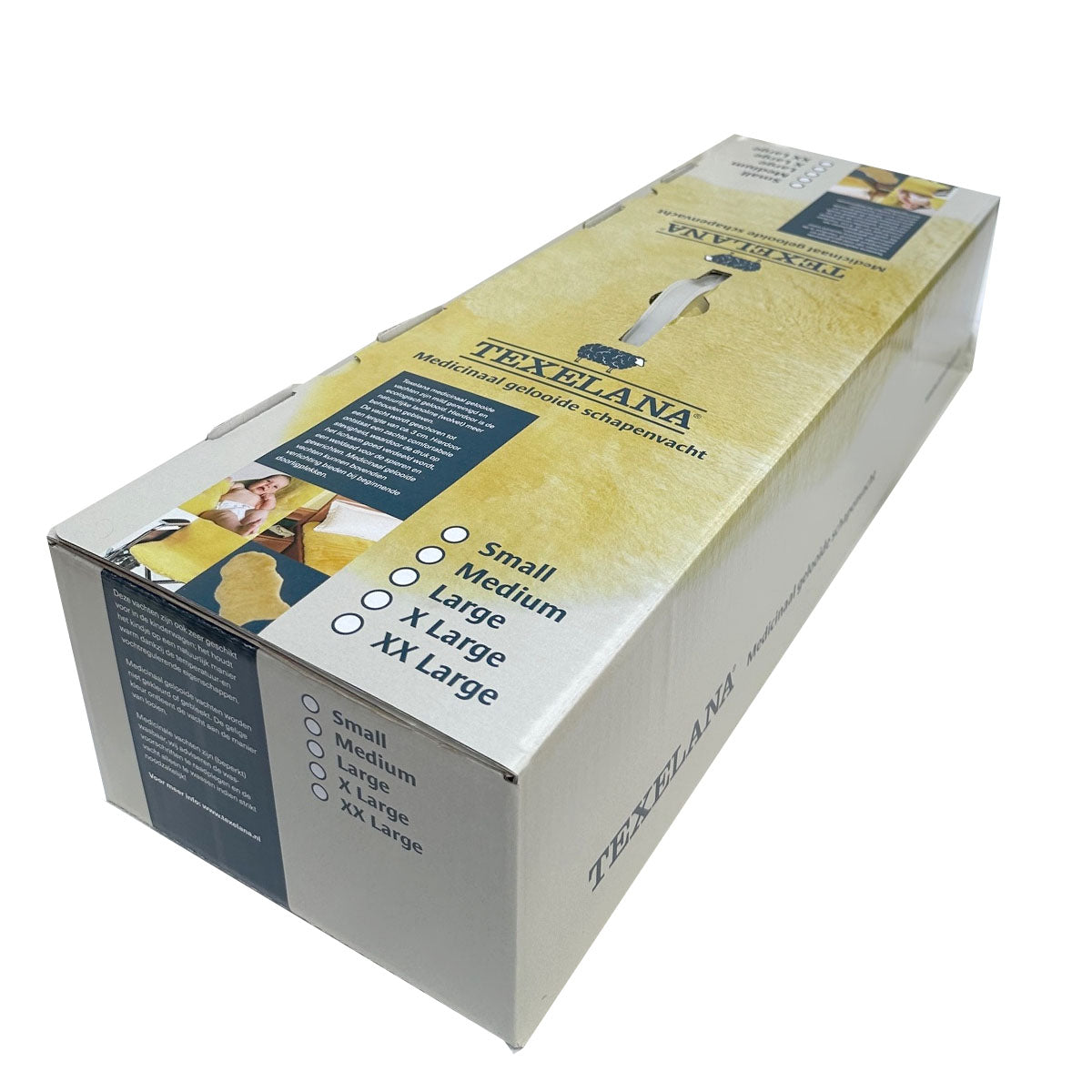 Texelana - showdoos medicinaal gelooide schapenvacht