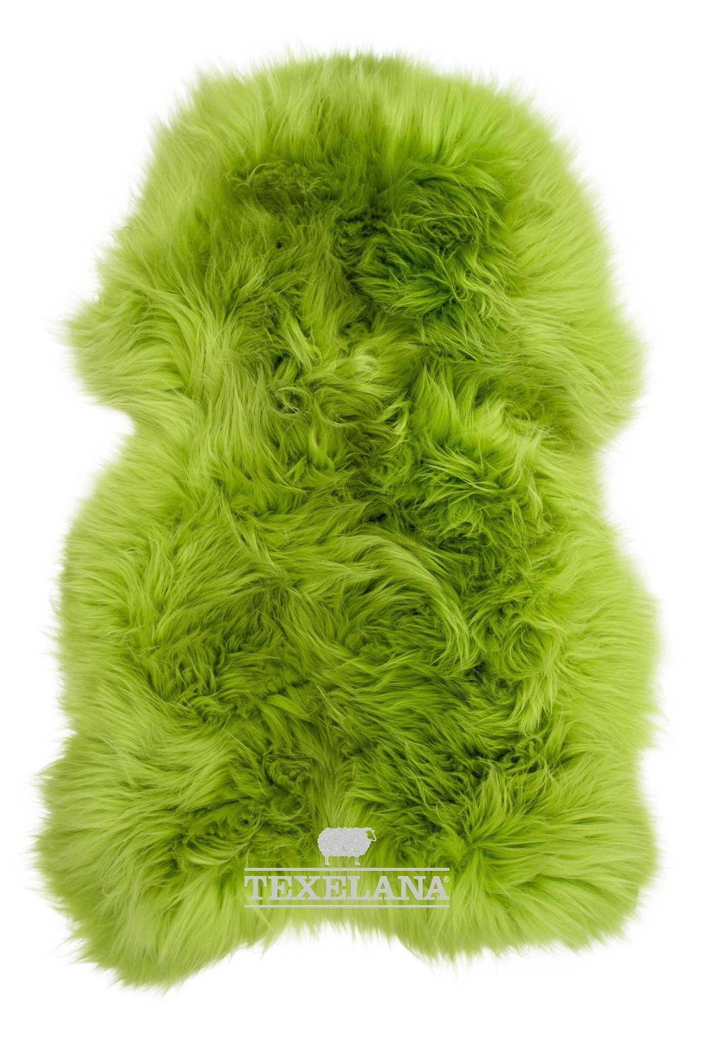Texelana - geverfde schapenvacht | appelgroen