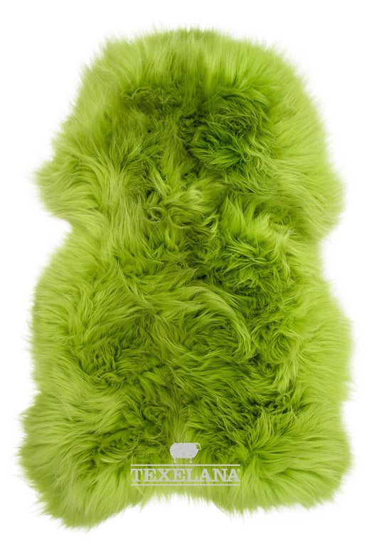 Texelana - geverfde schapenvacht | appelgroen