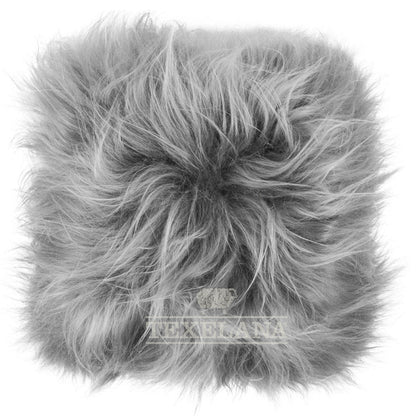 Texelana - sierkussen van schapenvacht | langharig - enkelzijdig