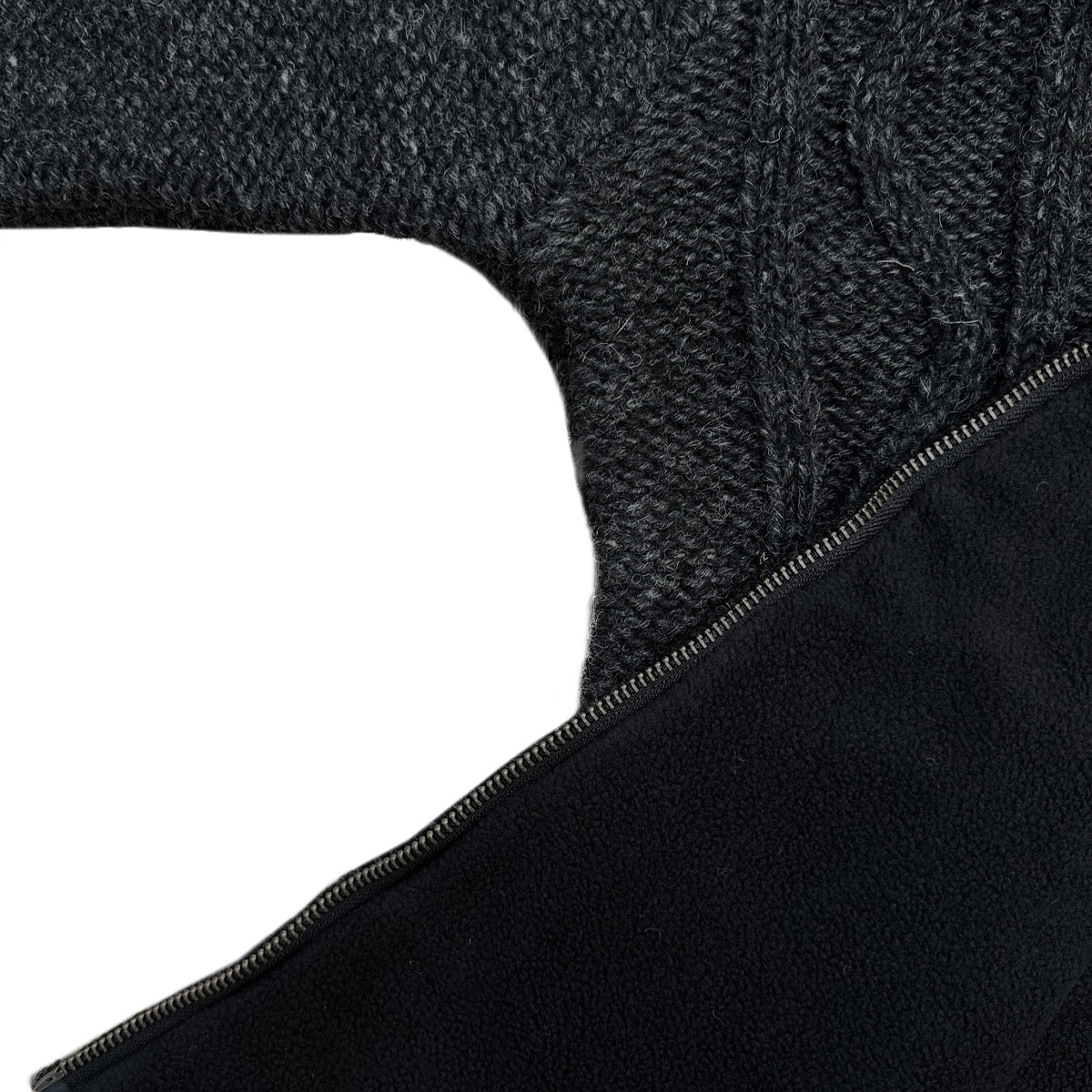 Planet Wool - Cable Knit | wollen herenvest met fleecevoering