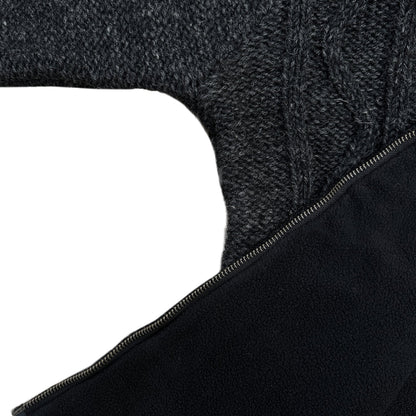 Planet Wool - Cable Knit | wollen herenvest met fleecevoering