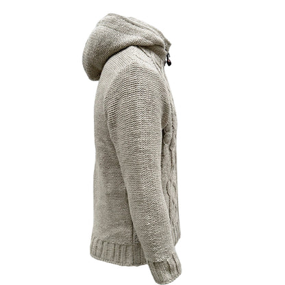 Planet Wool - Cable Knit | wollen herenvest met fleecevoering