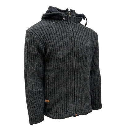 Planet Wool - Ribbed | wollen vest met fleecevoering