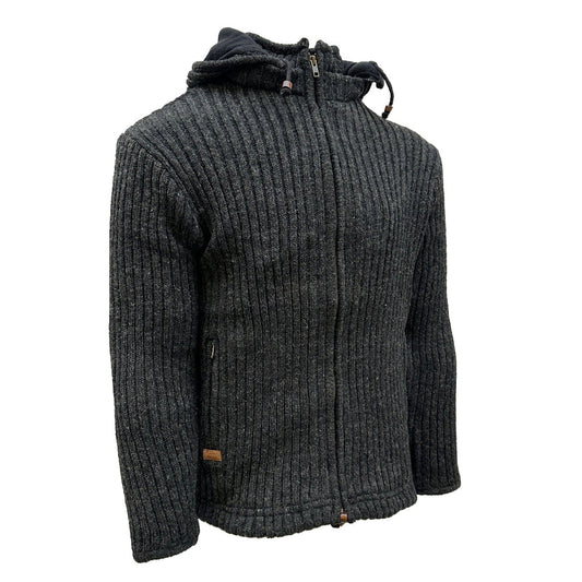 Planet Wool - Ribbed | wollen vest met fleecevoering
