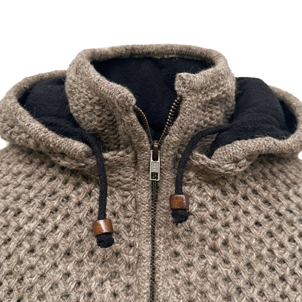 Planet Wool - Long Jacket Tock | wollen damesvest met fleecevoering