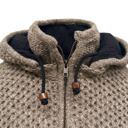 Planet Wool - Long Jacket Tock | wollen damesvest met fleecevoering