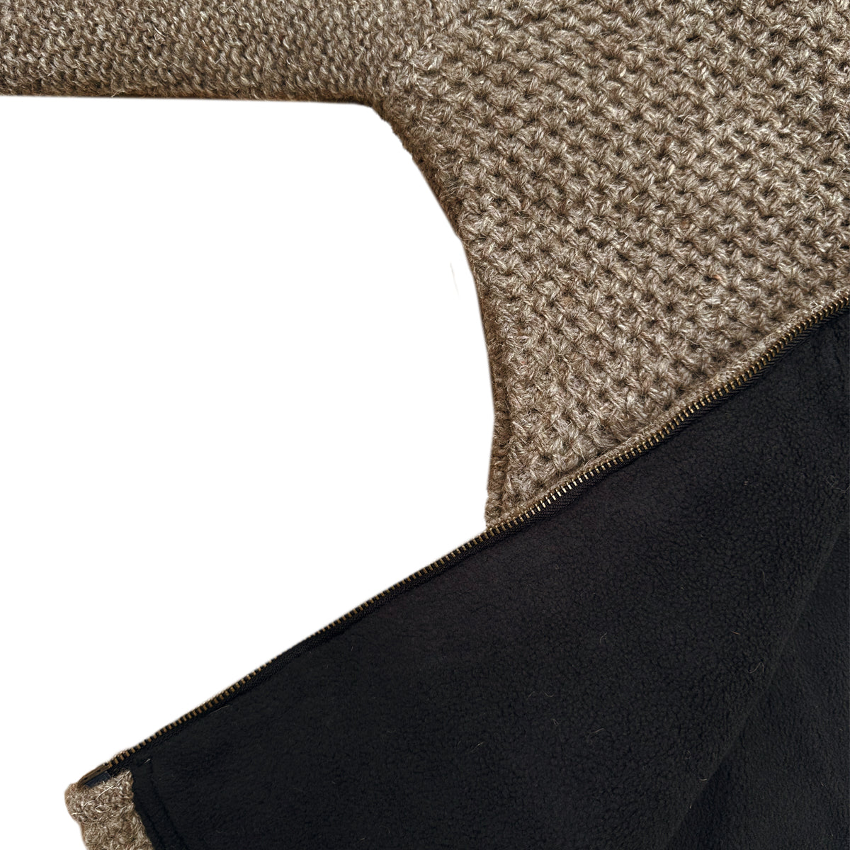 Planet Wool - Long Jacket Tock | wollen damesvest met fleecevoering