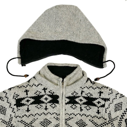 Planet Wool - Cross design | wollen vest met fleecevoering