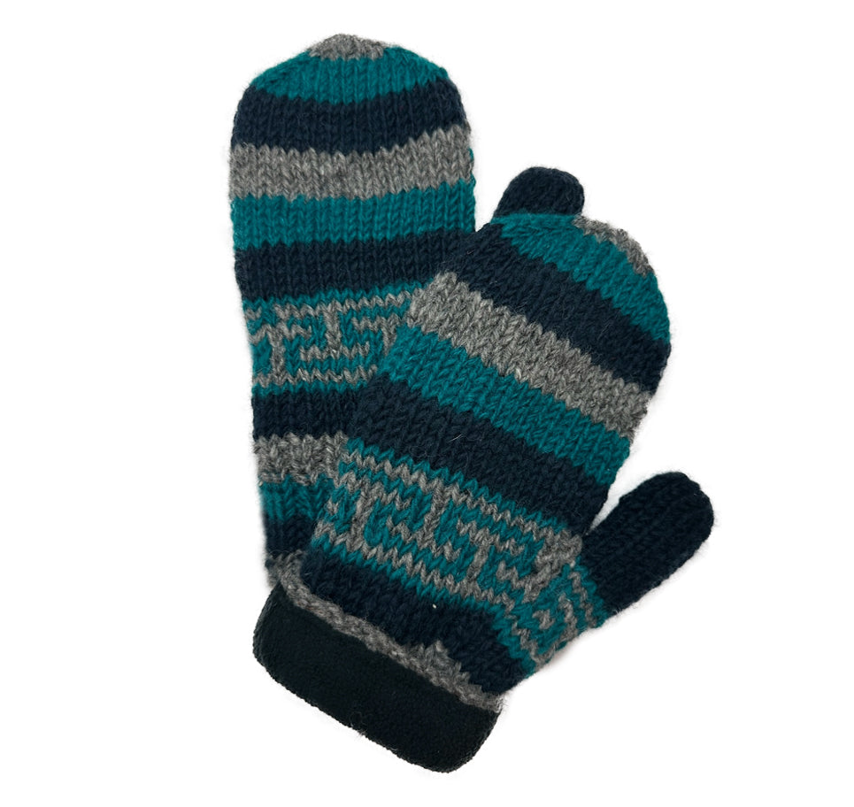 Planet Wool - Mittens | wollen wanten met fleece voering