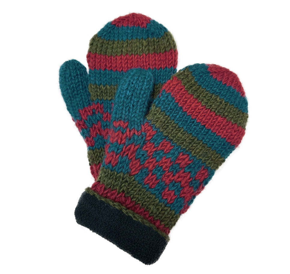 Planet Wool - Mittens | wollen wanten met fleece voering